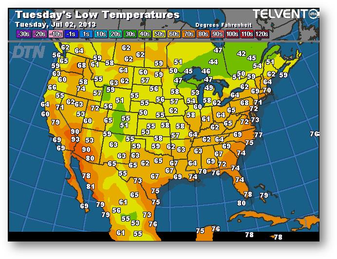 meteo 1 juillet 2013