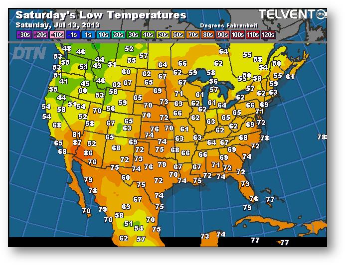 meteo 12 juillet 2013