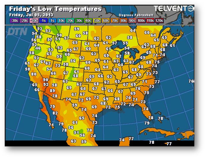 meteo 4 juillet 2013