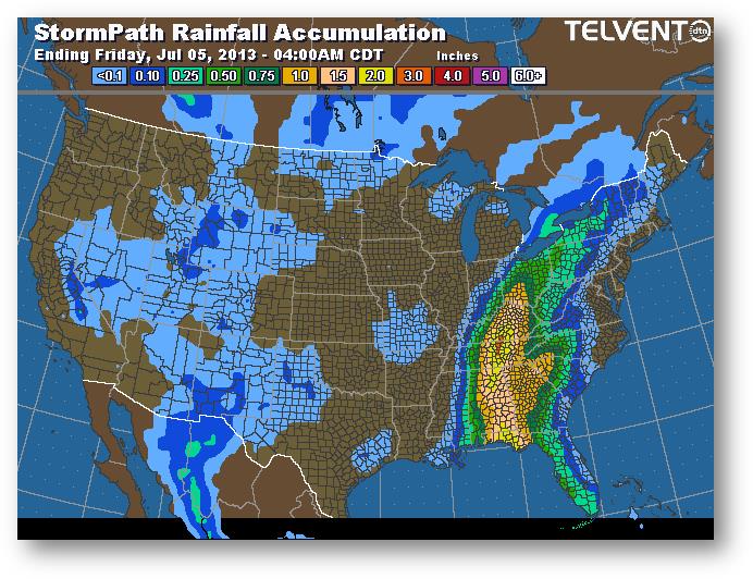 meteo 4 juillet 2013