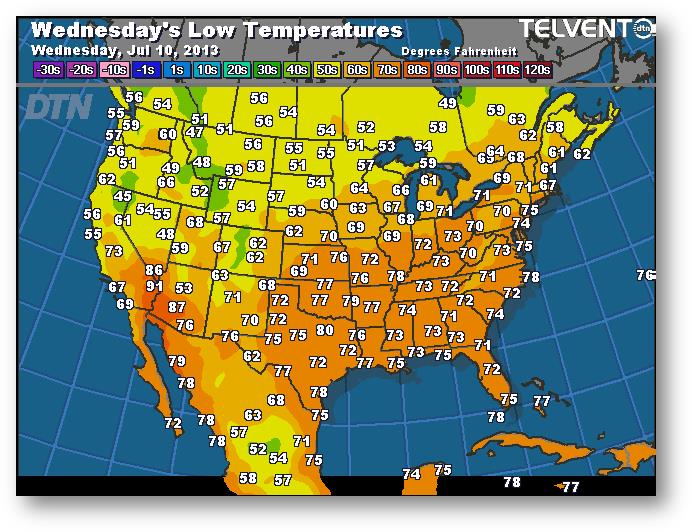 meteo 9 juillet 2013