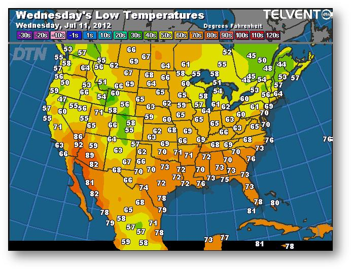 meteo 10 juillet 2012
