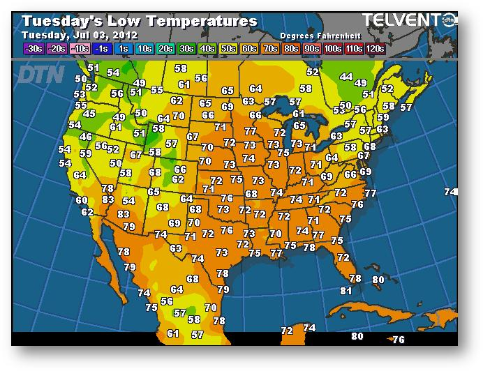 meteo 2 juillet 2012