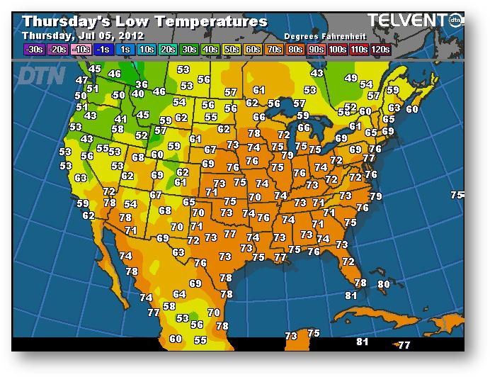 meteo 4 juillet 2012