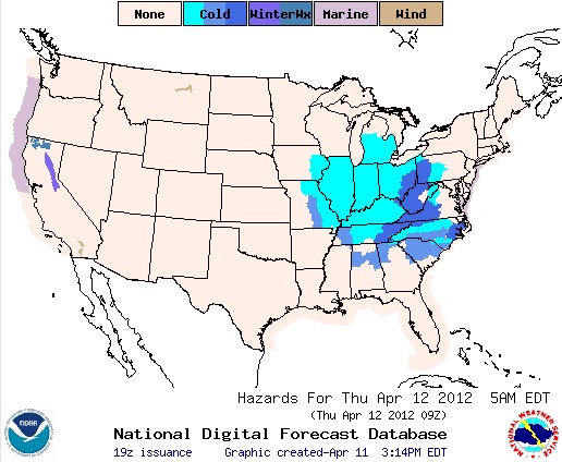 Gel&eacute;e 11 avril 12
