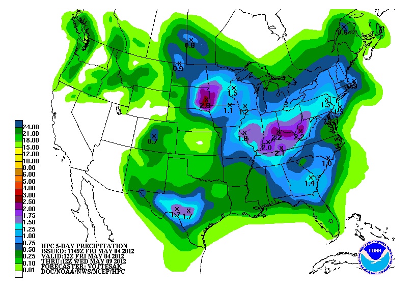 meteo US 4 mai 12 meteo US 4 mai 12